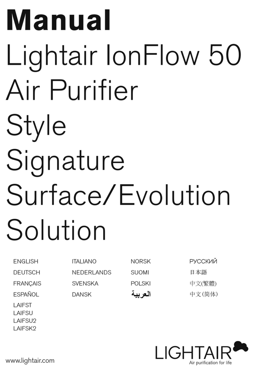 Lightair IonFlow 50 Style User manual
