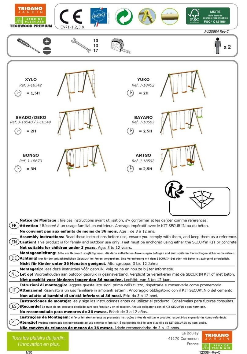 Trigano Jardin XYLO Assembly instructions