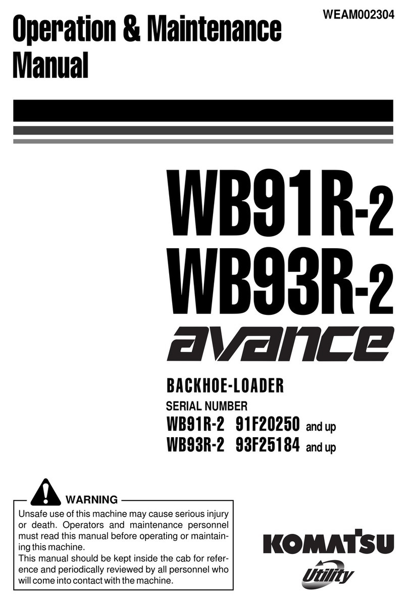 Komatsu Utility Avance WB91R-2 Manual