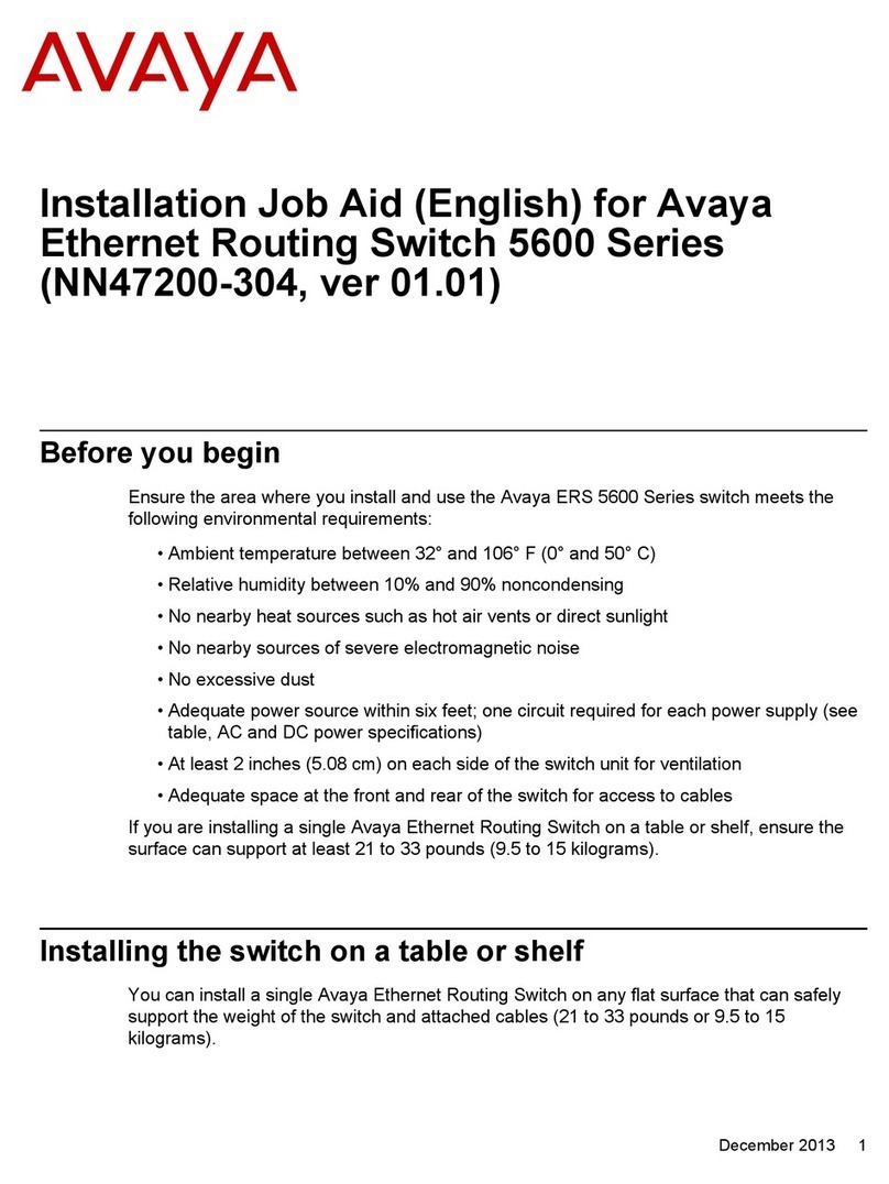 Avaya 5600 Series User manual