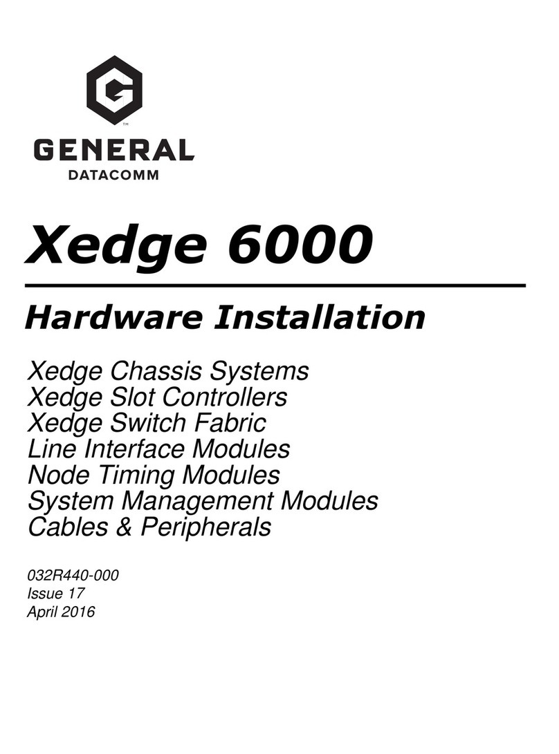 General DataComm Xedge 6000 Series Hardware installation General DataComm Xedge 6000 Series Hardware installation