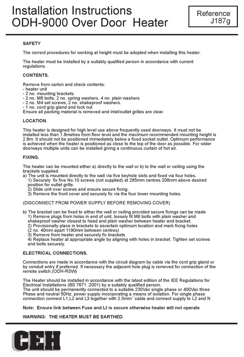 CEH ODH-9000 installation instructions