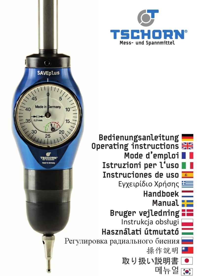 TSCHORN SAVEplus operating instructions