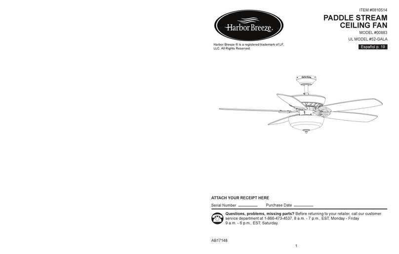 Harbor Breeze 00883 User manual Harbor Breeze 00883 User manual