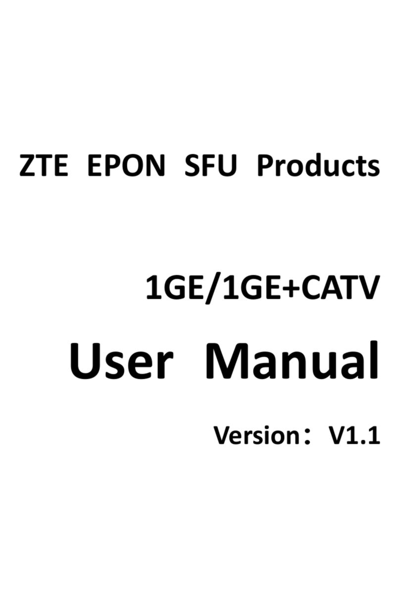Zte EPON SFU Series user manual