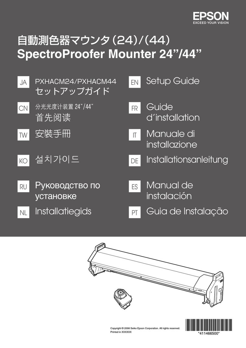 Epson SpectroProofer Mounter PXHACM24 User manual
