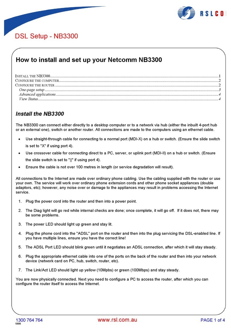 NetComm NB3300 Manual NetComm NB3300 Manual