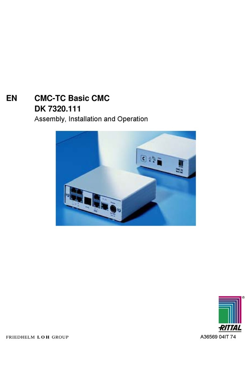 Rittal Basic CMC Assembly, Installation and Operation