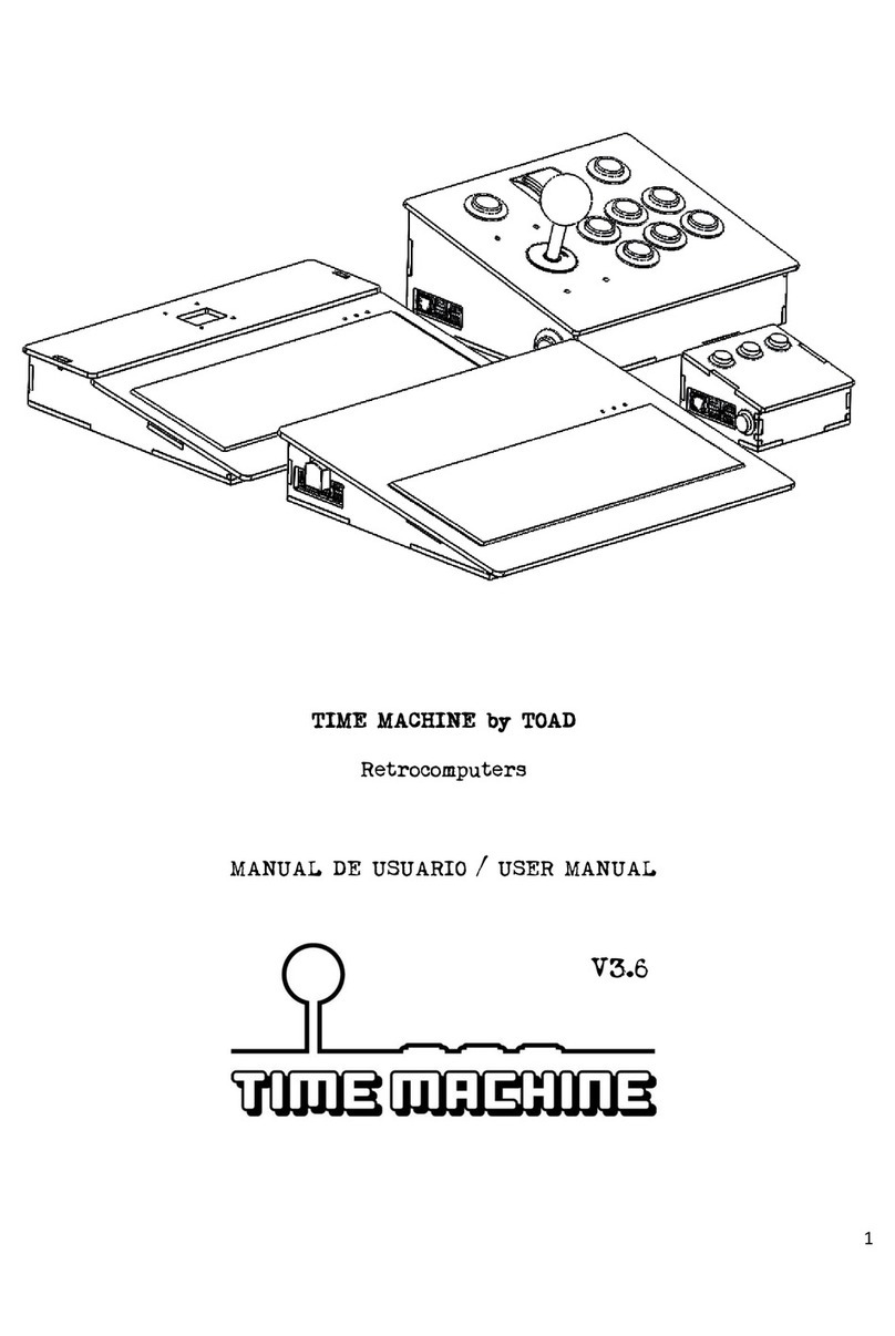TOAD TIME MACHINE User manual