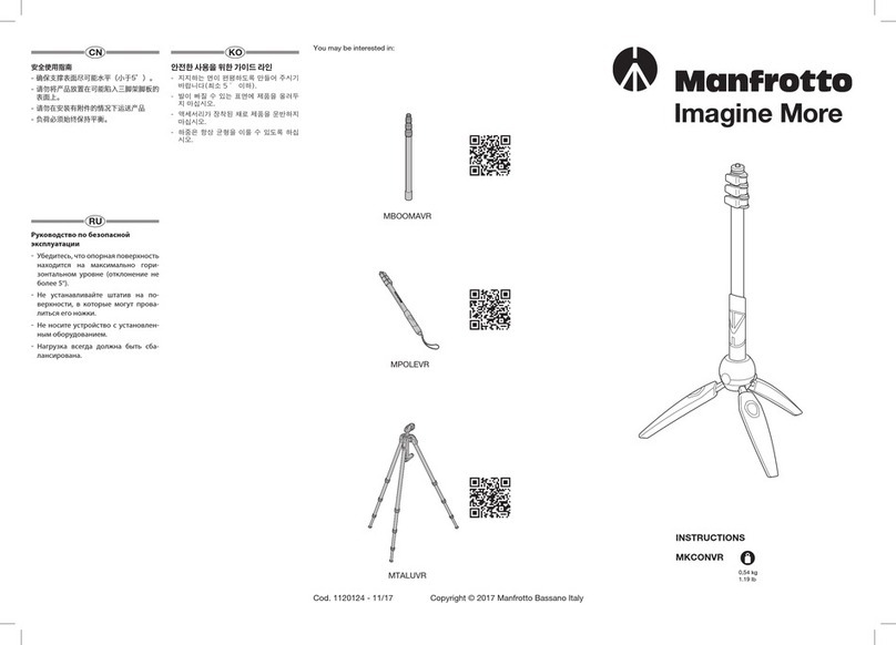 Manfrotto MKCONVR instructions