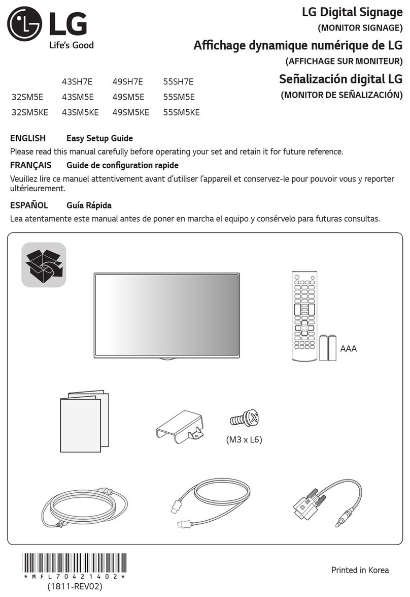 LG 43SM5E Quick start guide