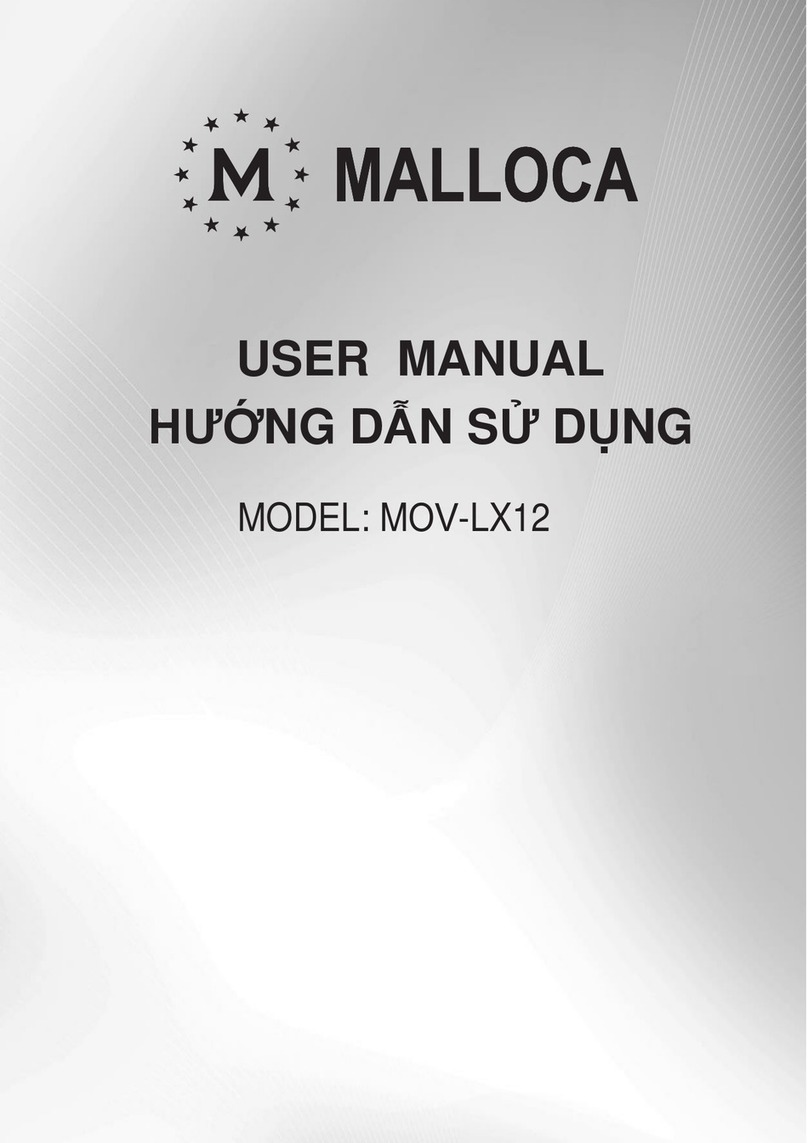 Malloca MOV-LX12 User manual Malloca MOV-LX12 User manual