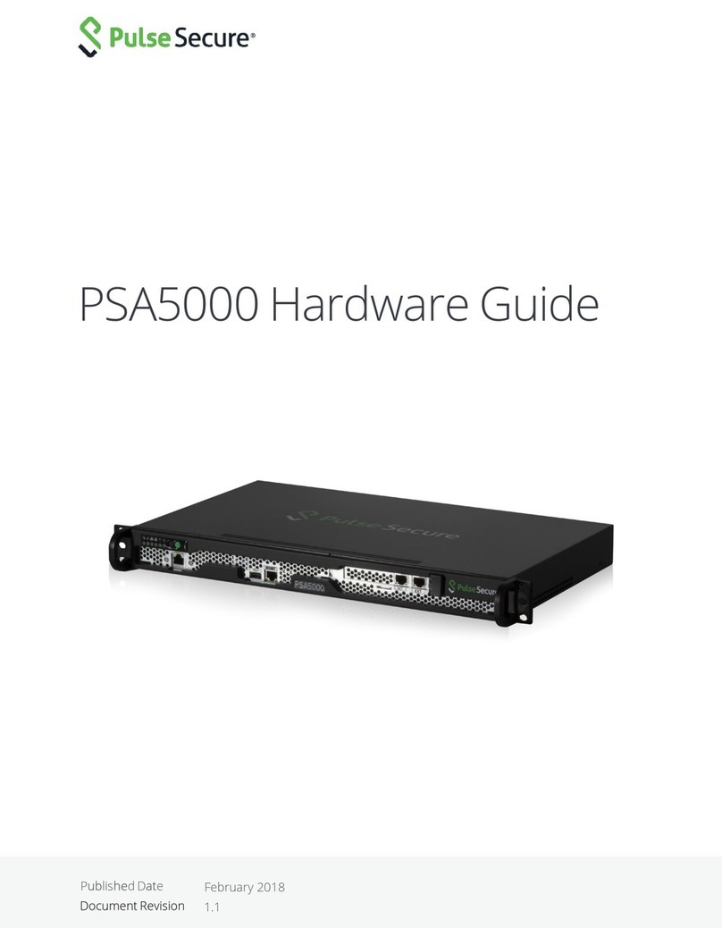 Pulse Secure PSA5000 Installation instructions