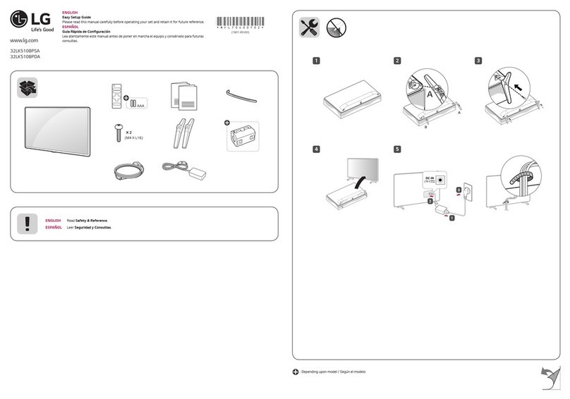 LG 32LK510BPSA Quick start guide