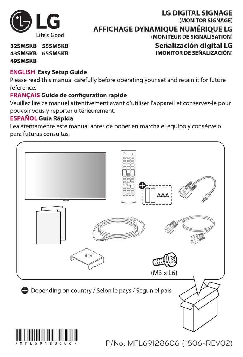 LG 43SM5KB Easy setup guide