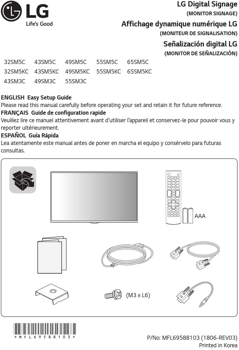LG 32SM5C Quick start guide