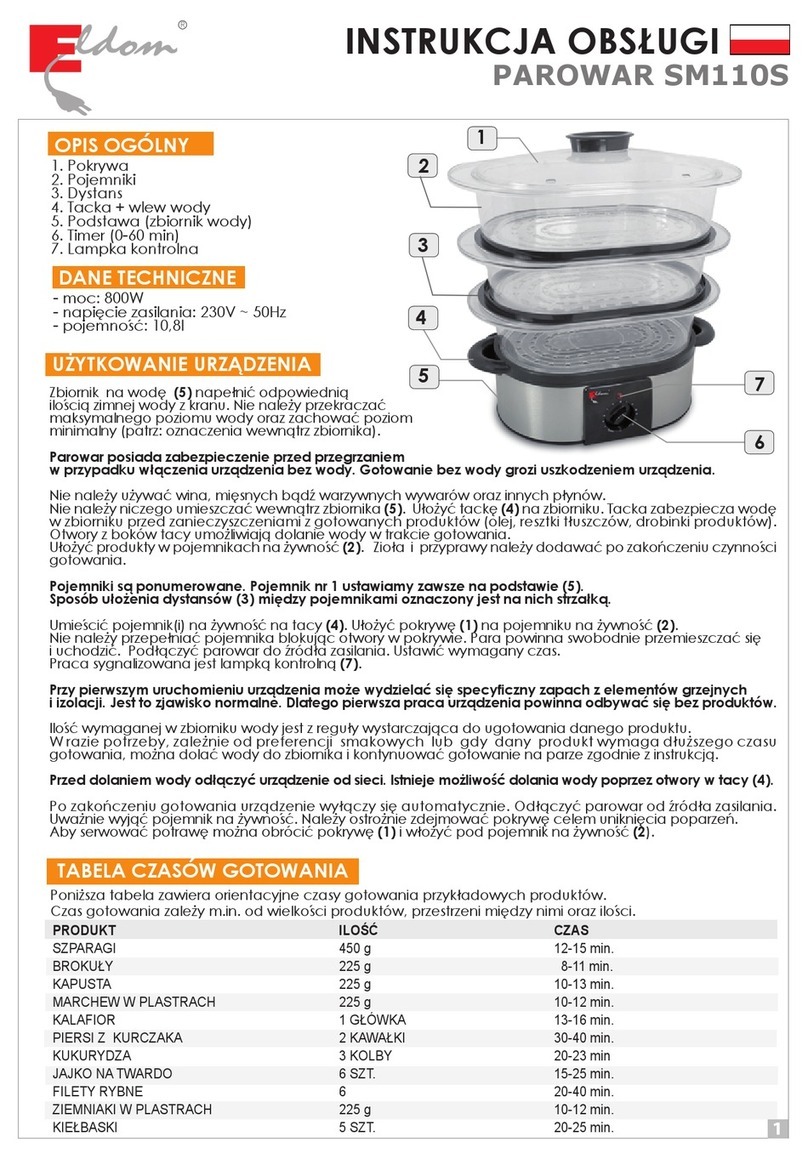 Eldom SM110S operating instructions