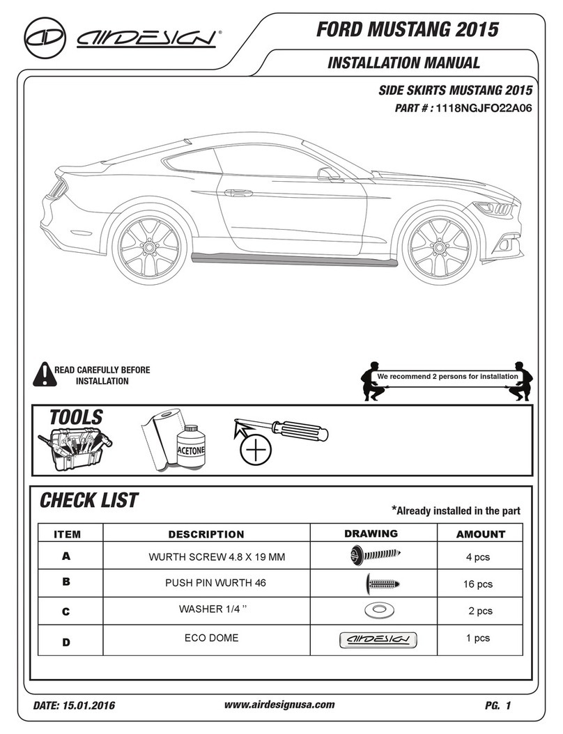 Air Design 1118NGJFO22A06 installation manual