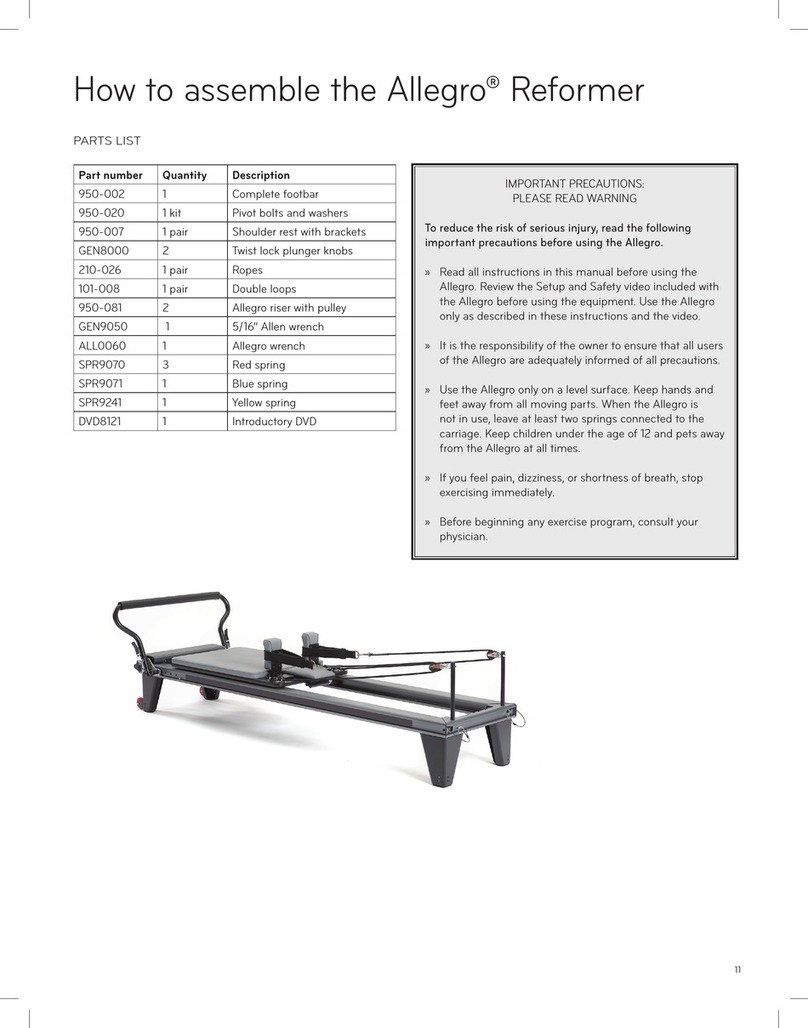 Allegro Reformer manual