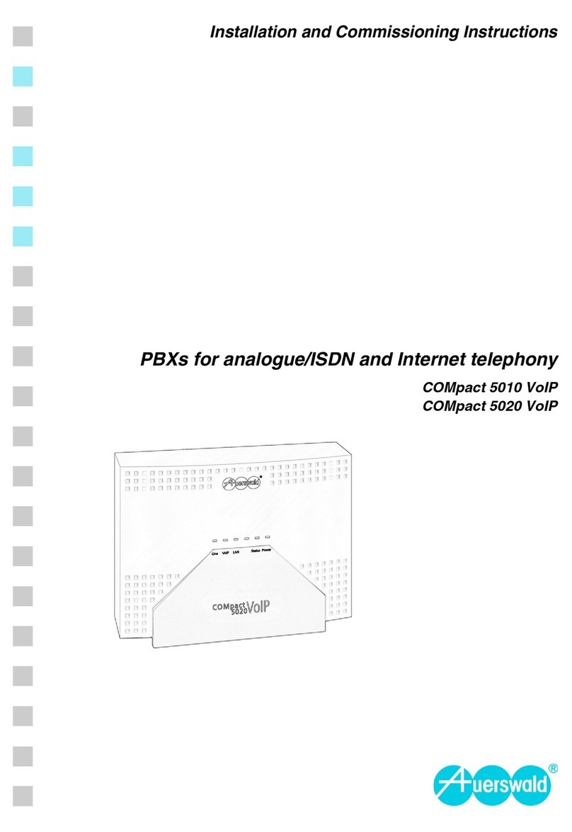 Auerswald COMpact 5010 VoIP Installation and commissioning instructions