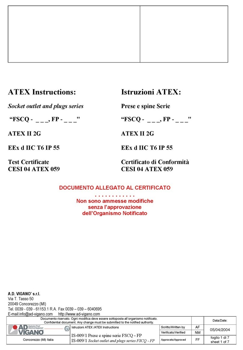 Atex FSCQ Series instructions