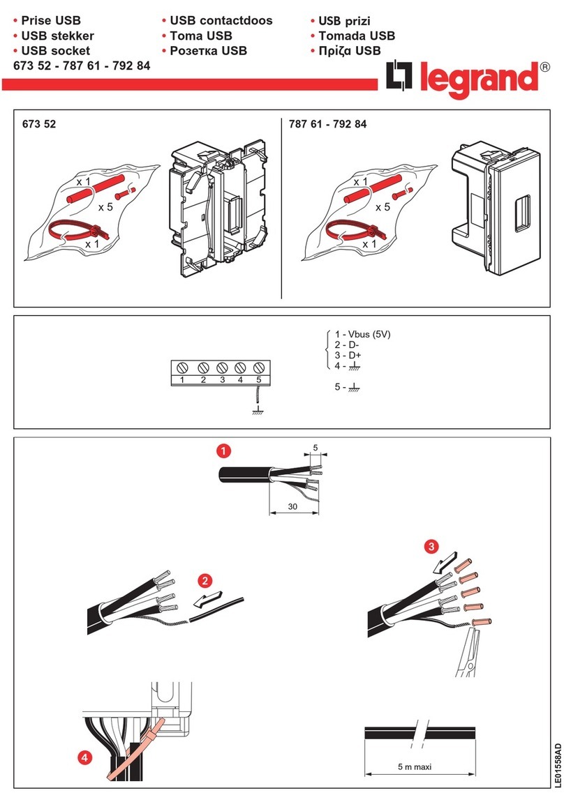 LEGRAND 673 52 User manual