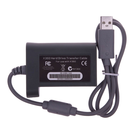 XBOX Hard Drive Transfer Kit User manual