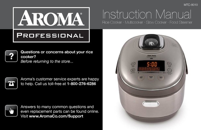 Aroma Professional MTC-8010 instruction manual