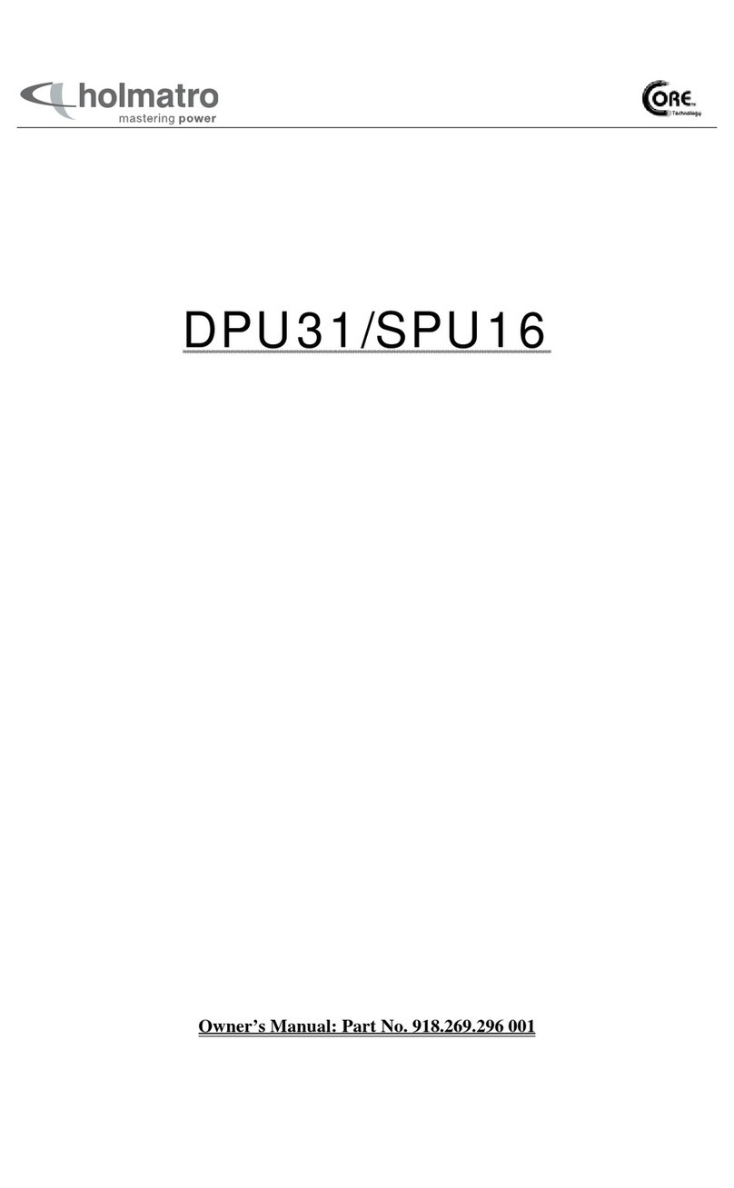 Holmatro DPU31 User manual Holmatro DPU31 User manual