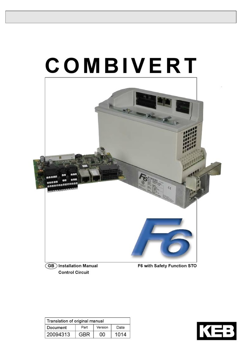 KEBCO COMBIVERT S6 Series installation manual
