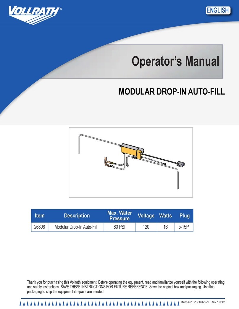 Vollrath 26806 User manual