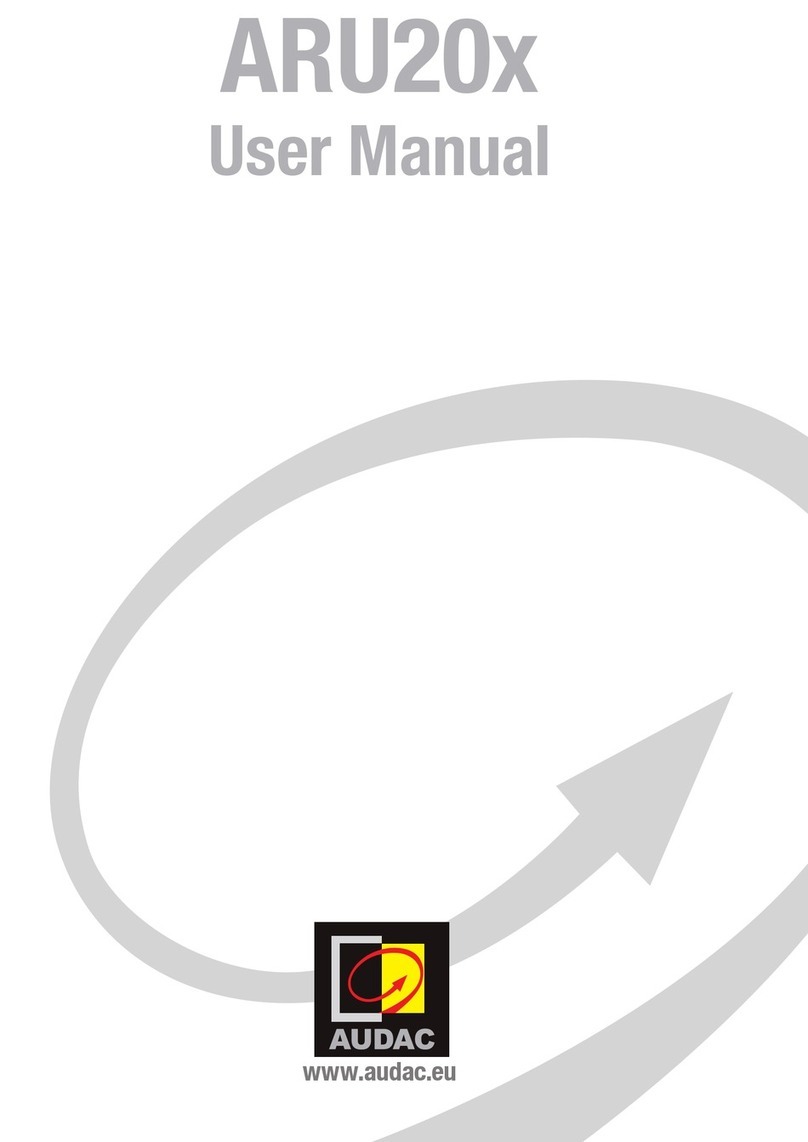 AUDAC ARU20 Series User manual