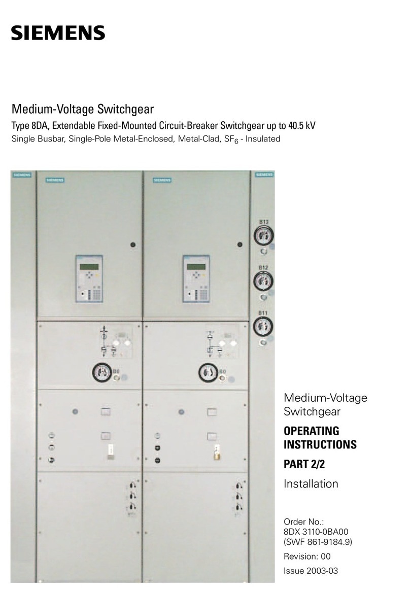 Siemens 8DA series User manual