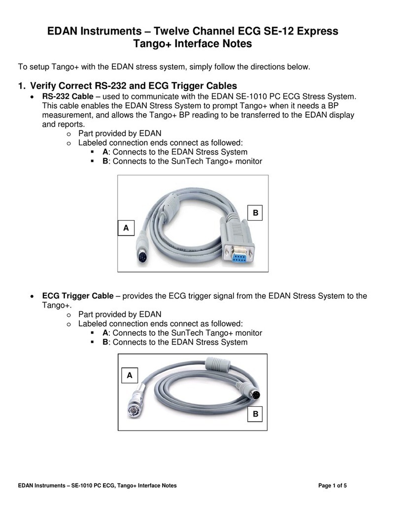 EDAN INSTRUMENTS SE-12 Express Quick start guide EDAN INSTRUMENTS SE-12 Express Quick start guide