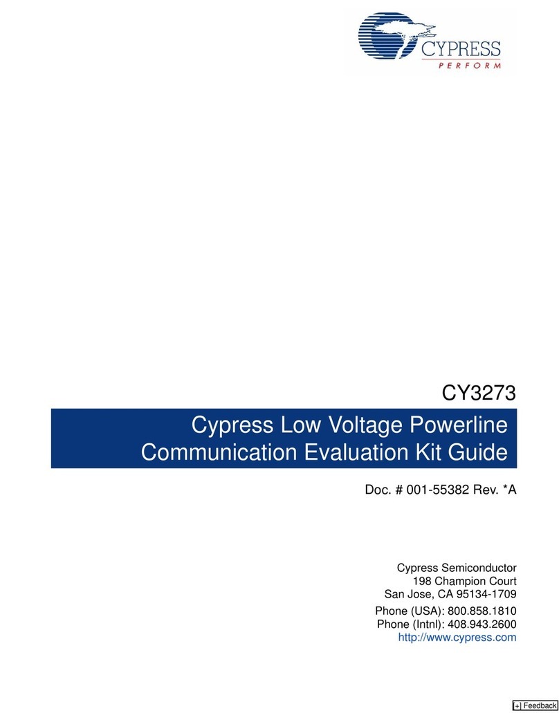 Cypress CY3273 User manual Cypress CY3273 User manual