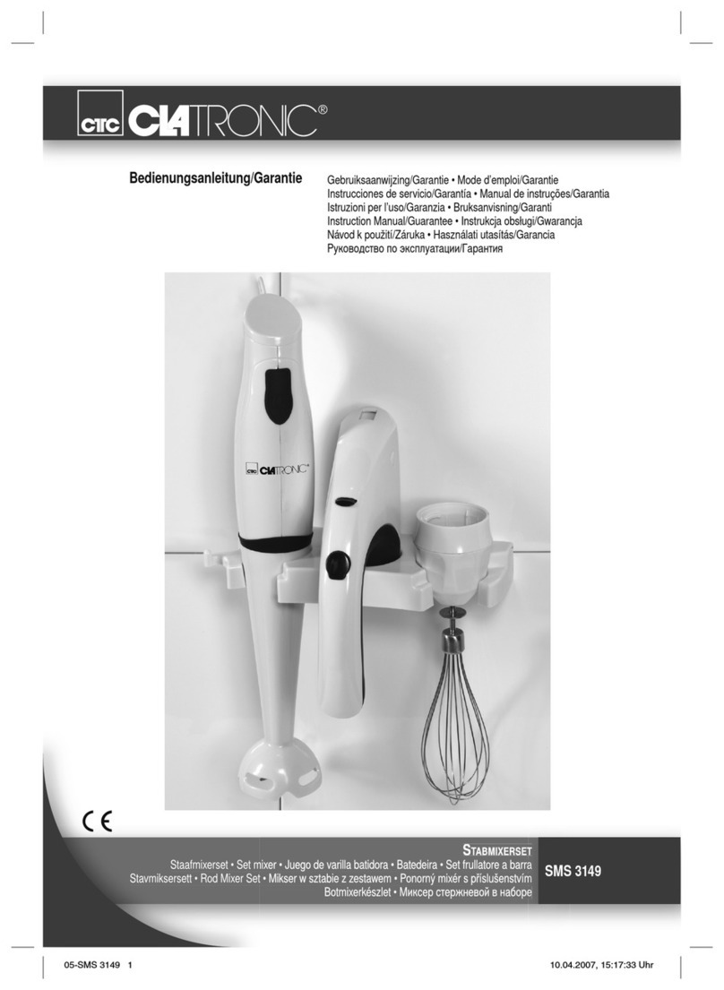 Clatronic SMS 3149 Instruction manual & guarantee