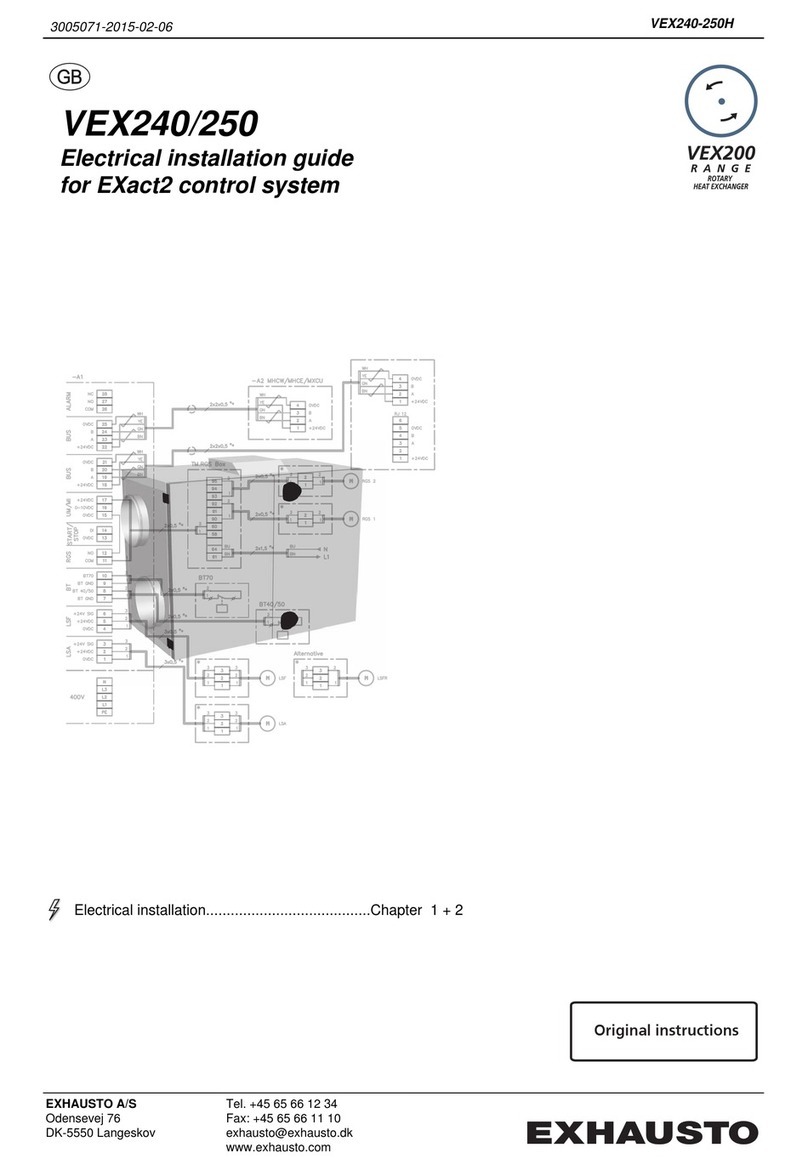 Exhausto VEX200 series User manual