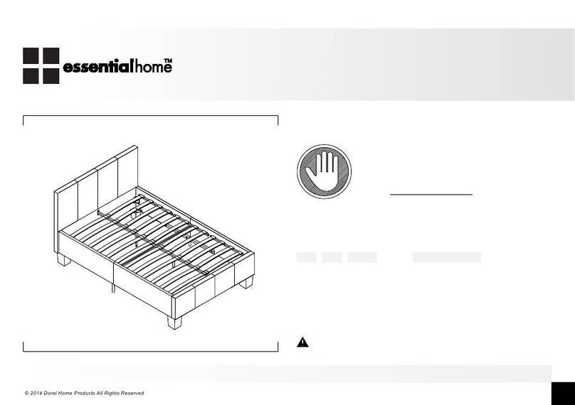 Essential Home Faux Leather Upholstered Bed User manual Essential Home Faux Leather Upholstered Bed User manual