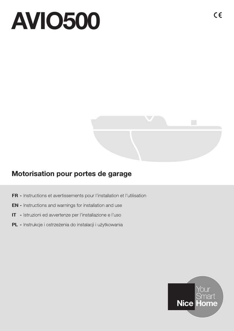 Nice AVIO500 Technical specifications Nice AVIO500 Technical specifications