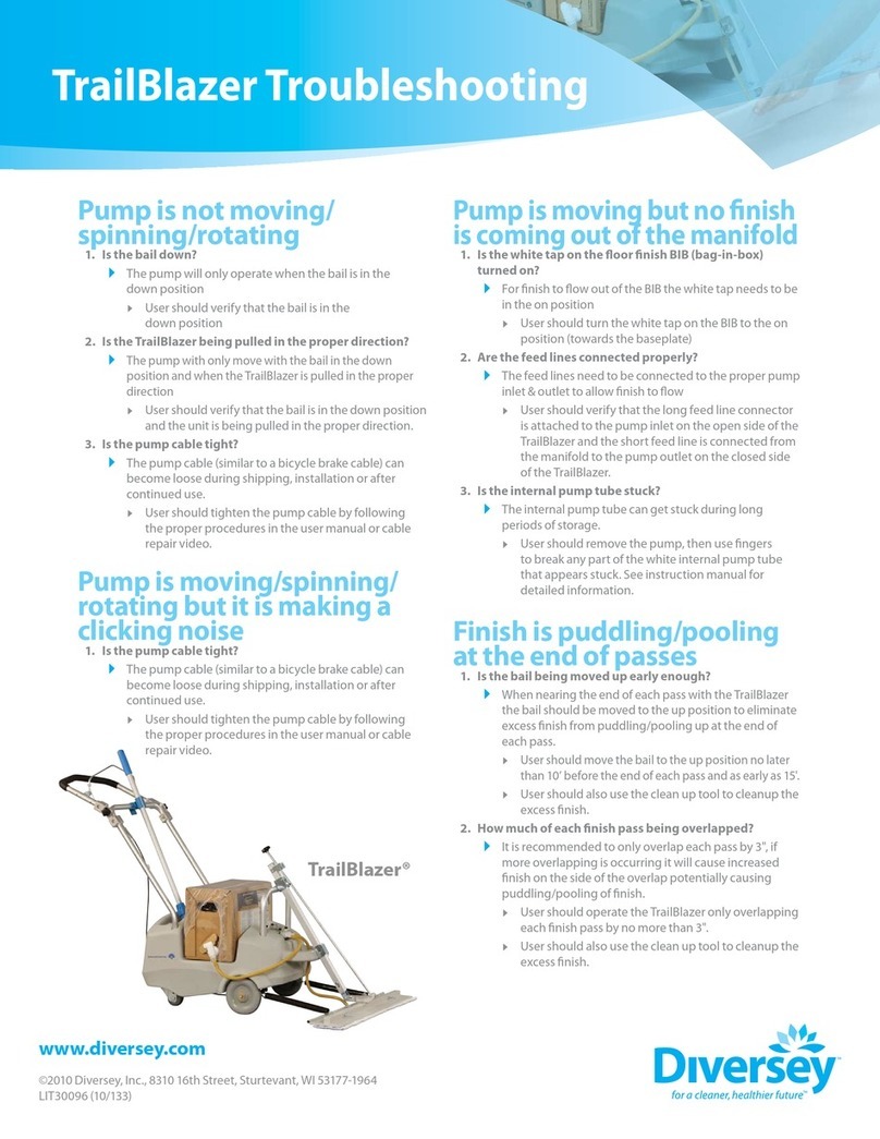 diversey TrailBlazer troubleshooting guide diversey TrailBlazer troubleshooting guide