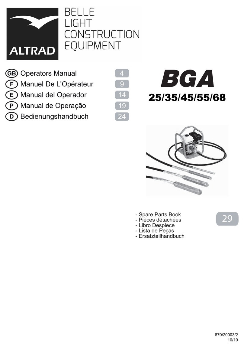 Altrad BGA Series User manual