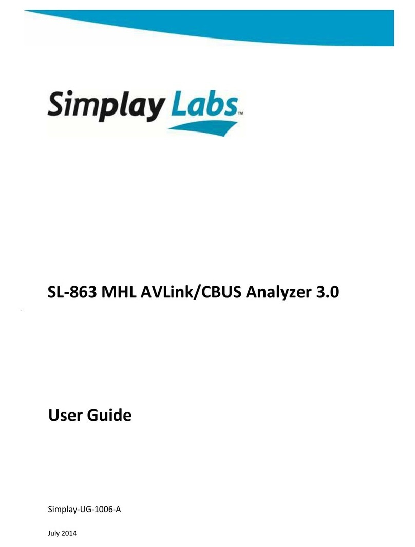 Simplay Labs SL-863 User manual