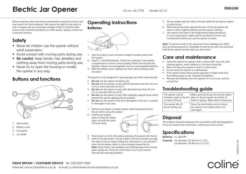 Coline KC12 instruction manual