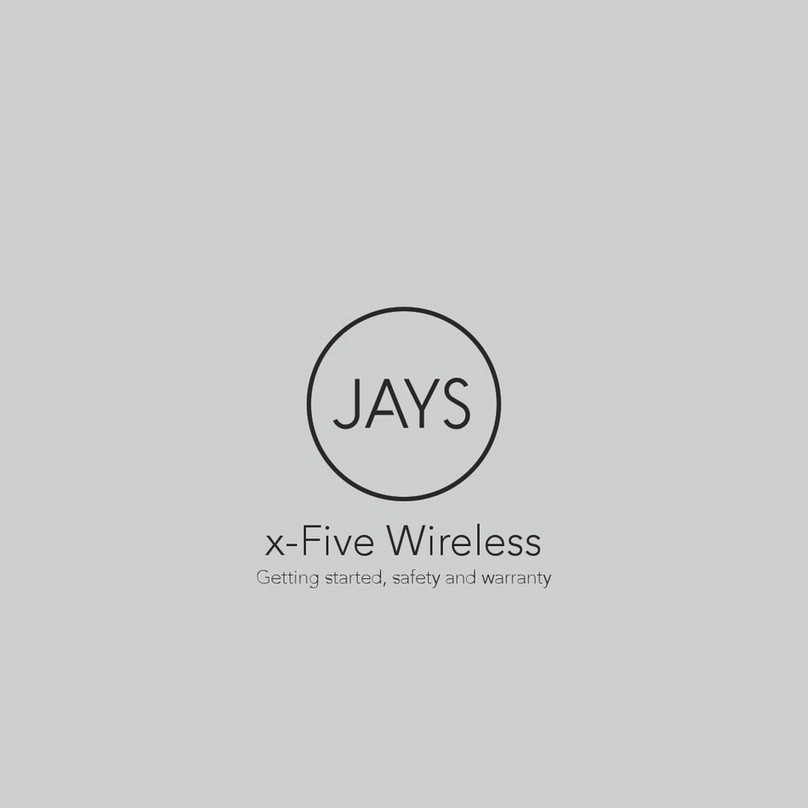Jays X5W01 Getting started, safety and warranty