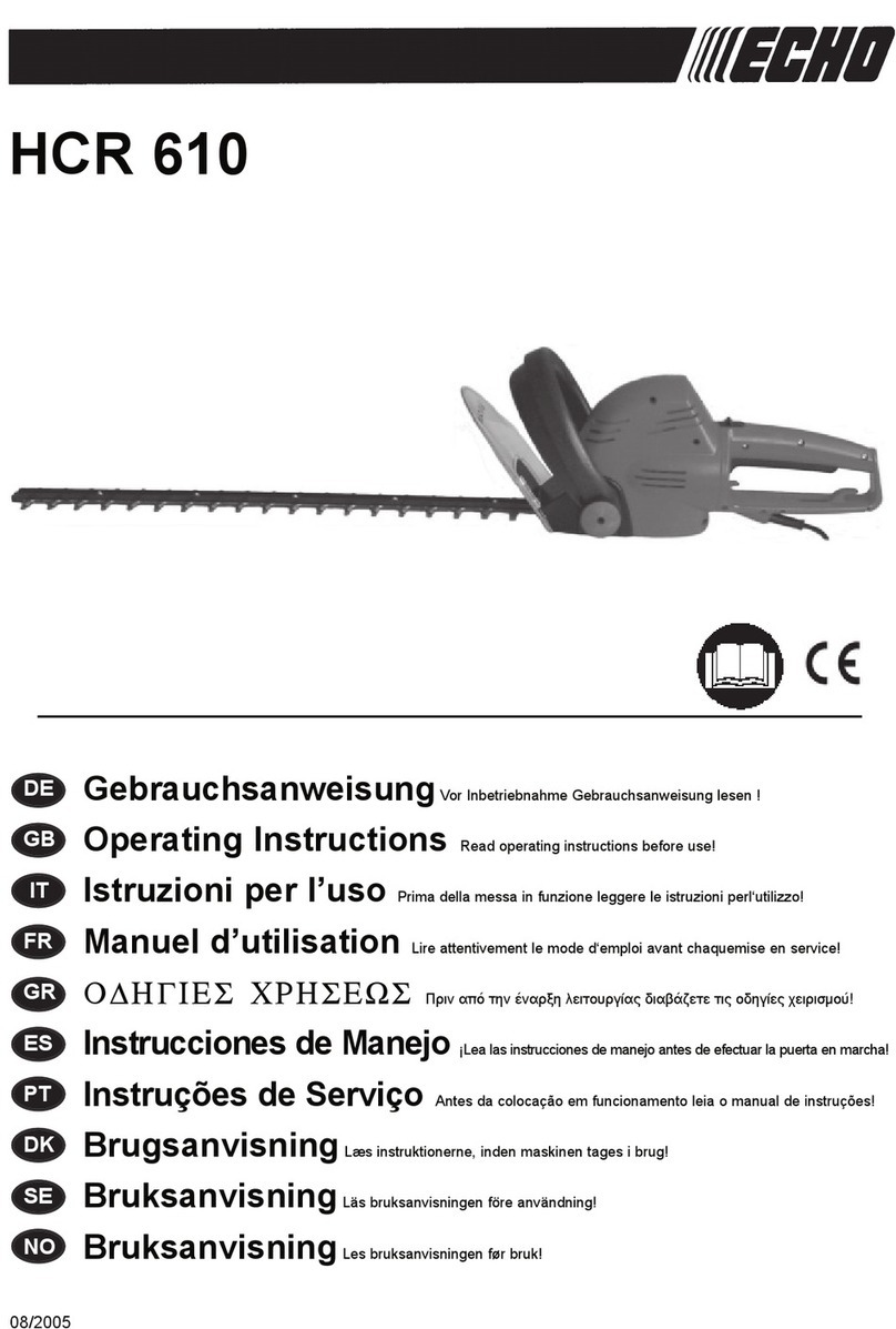 Echo HSD 600 Profi User manual