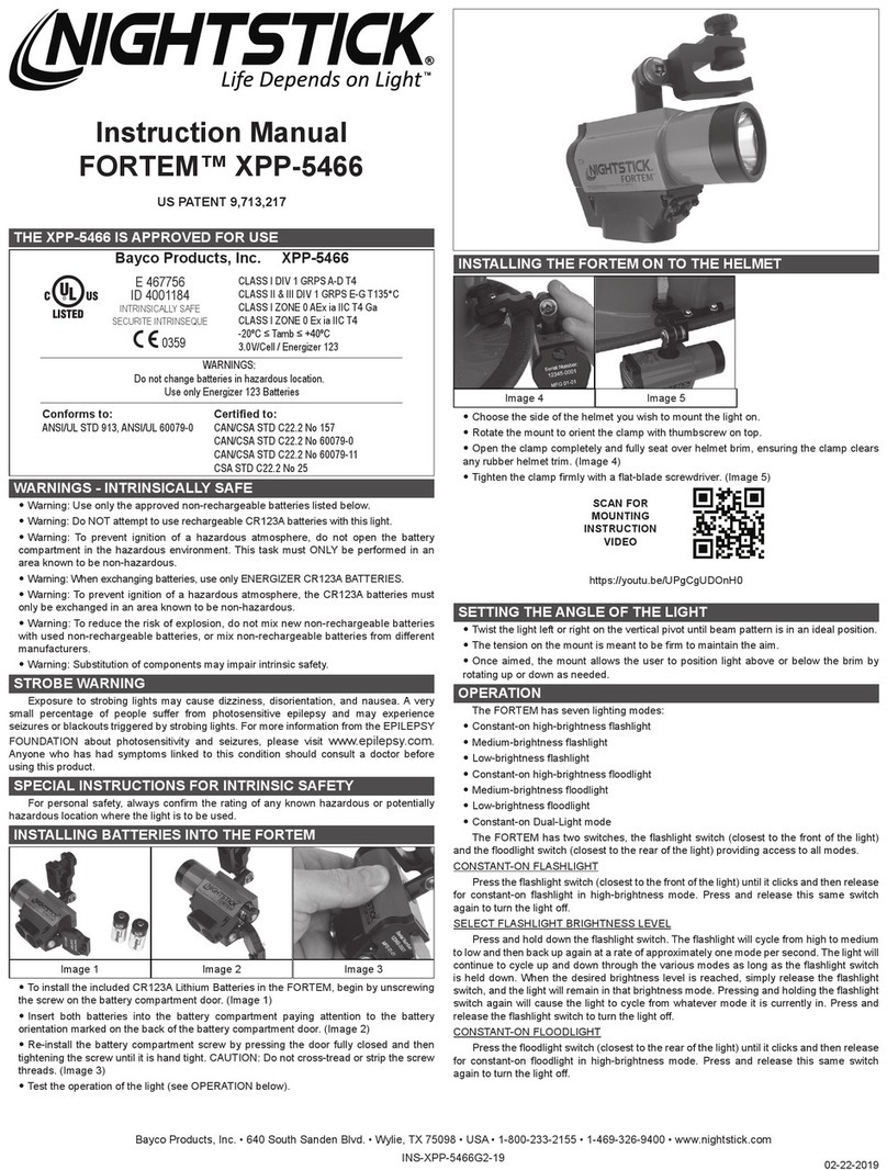 Bayco NIGHTSTICK FORTEM XPP-5466 instruction manual