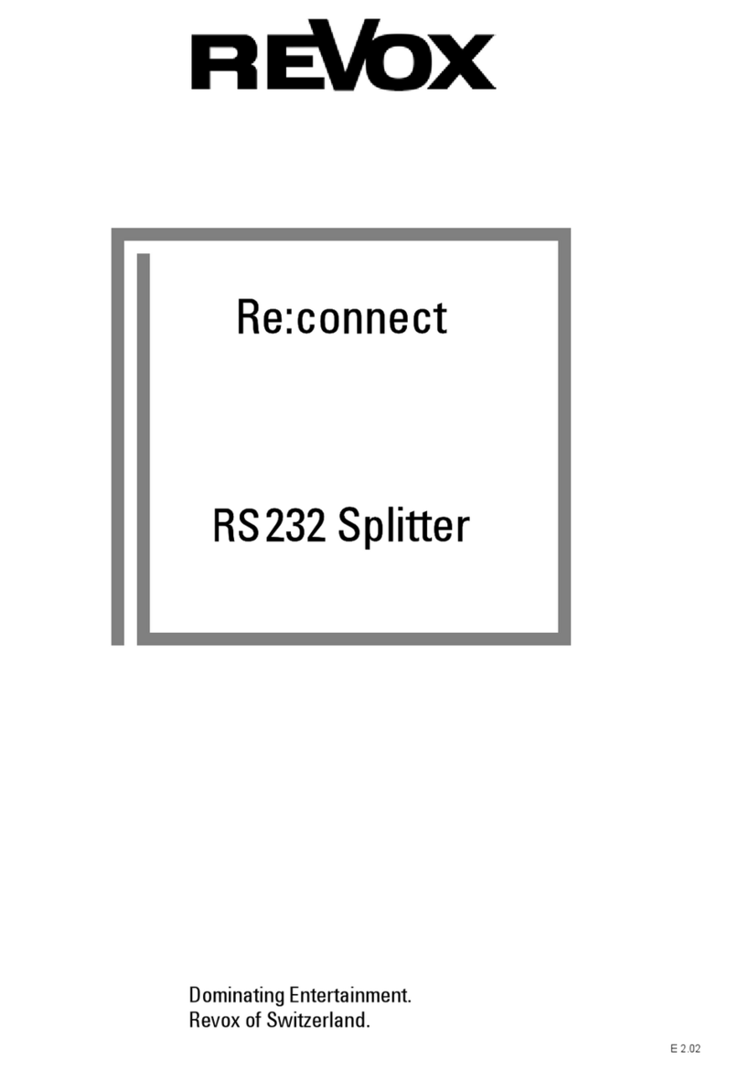 Revox Re:connect RS232 Splitter User manual