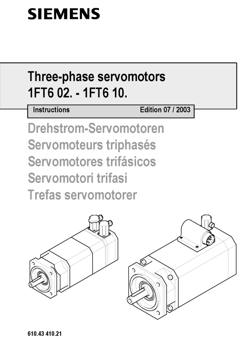 Siemens 1FT6 02 Series instructions Siemens 1FT6 02 Series instructions