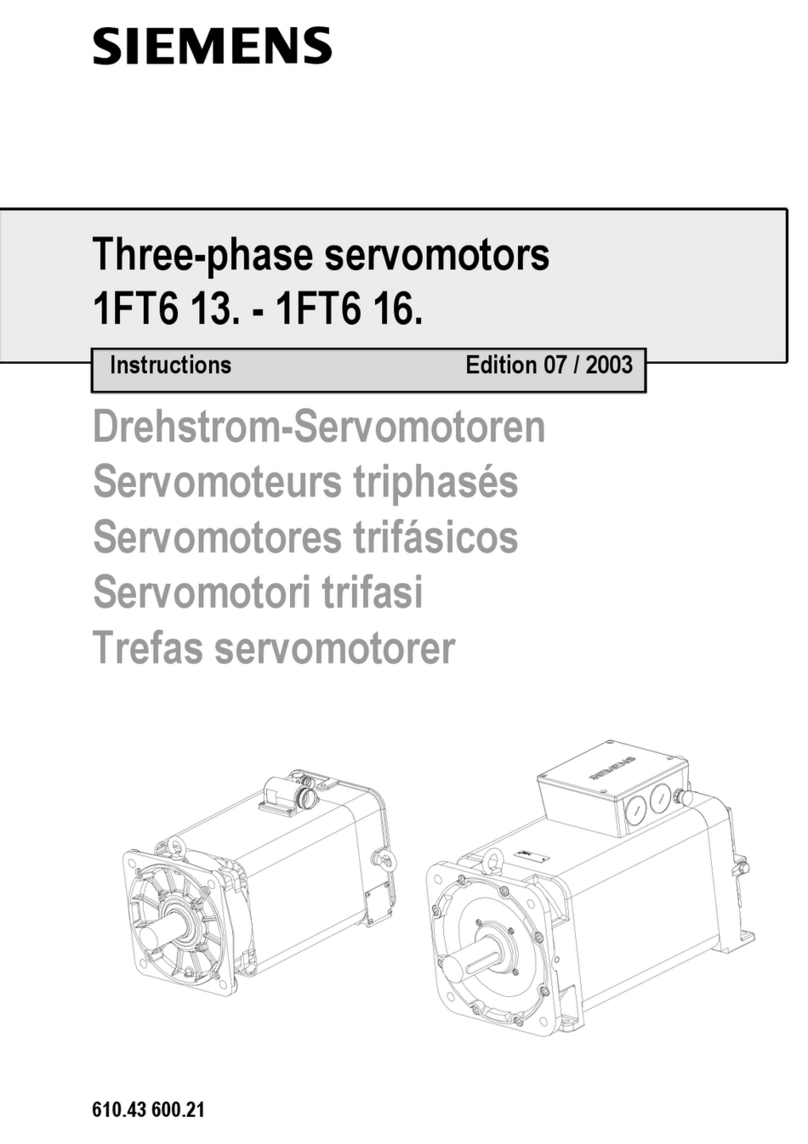 Siemens 1FT6 13 User manual