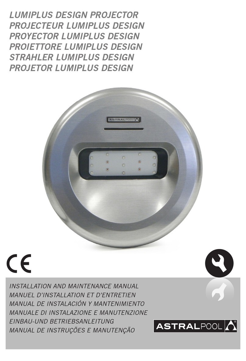 Astral Pool LumiPlus Design Installation and maintenance manual Astral Pool LumiPlus Design Installation and maintenance manual